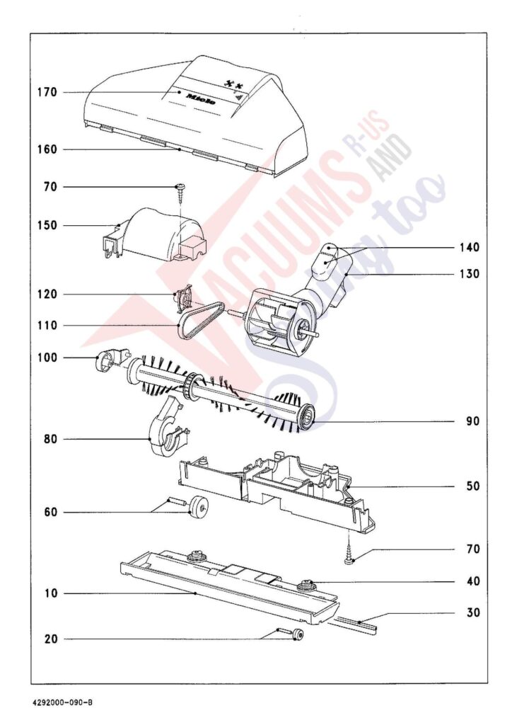 Miele S314I exploded schematic diagram (page 9)