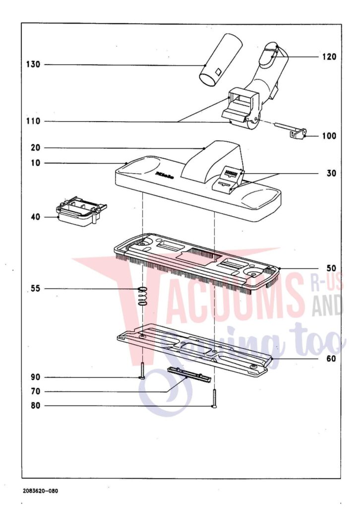 Miele S278I-SIL exploded schematic diagram (page 9)