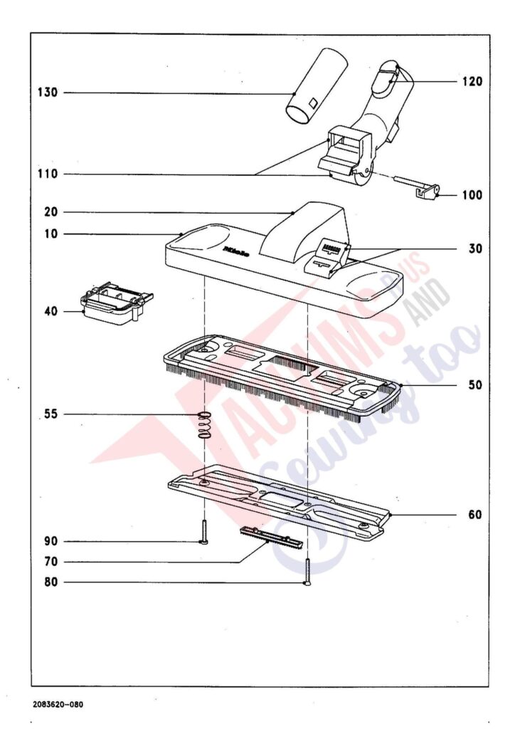 Miele S278I exploded schematic diagram (page 9)