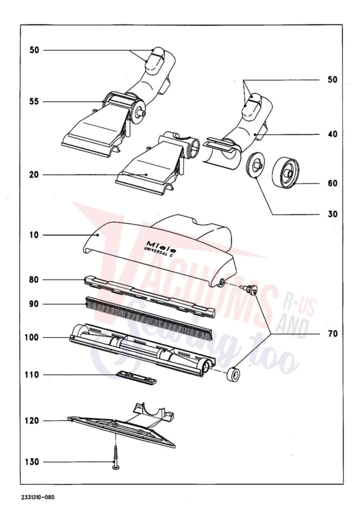 Miele S249I exploded schematic diagram (page 9)