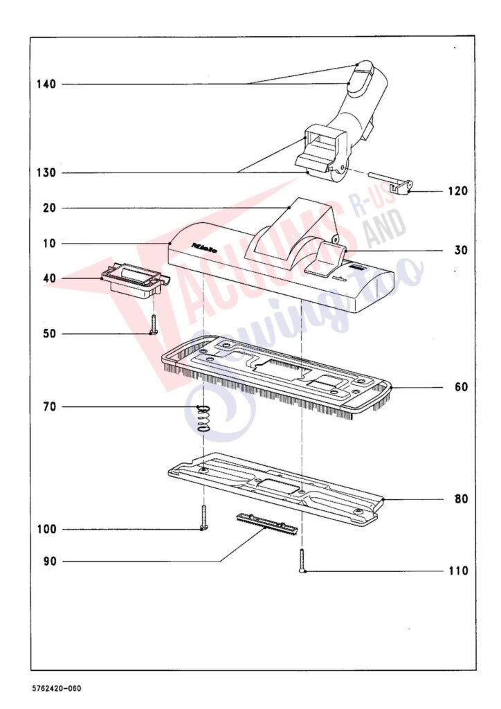 Miele S247I exploded schematic diagram (page 9)