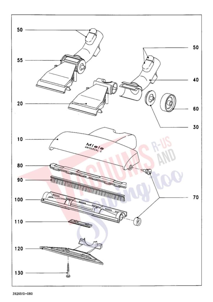Miele S324I exploded schematic diagram (page 9)