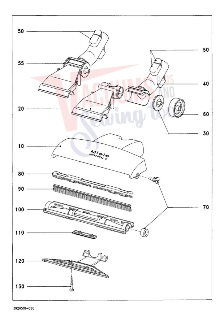 Miele S334I exploded schematic diagram (page 9)