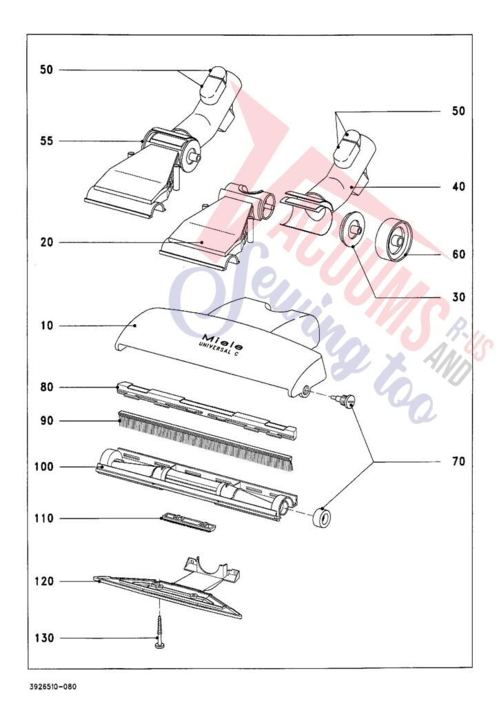 Miele S336I exploded schematic diagram (page 9)