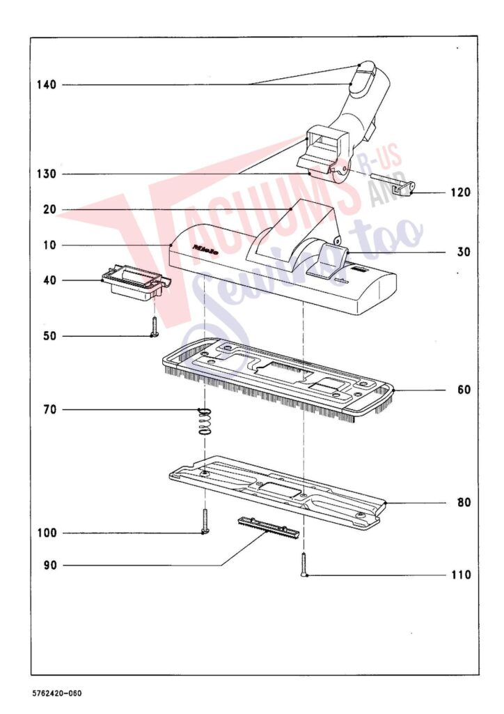 Miele S344I exploded schematic diagram (page 9)
