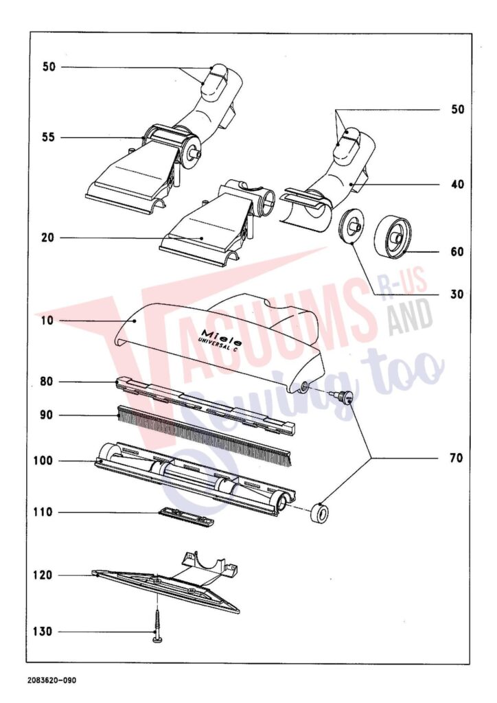 Miele S271I exploded schematic diagram (page 10)