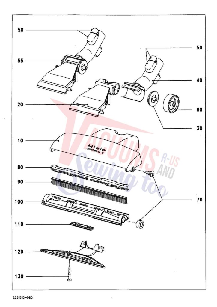 Miele S247I exploded schematic diagram (page 10)