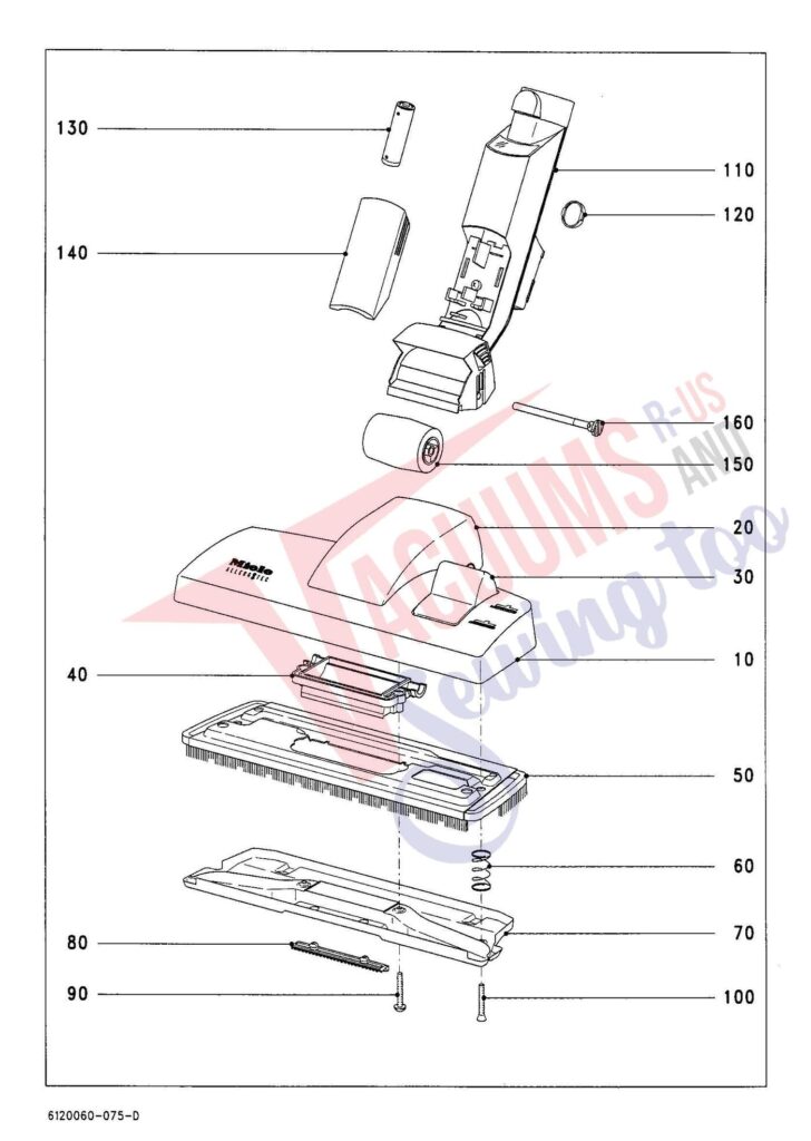 Miele SGSH1 exploded schematic diagram (page 10)