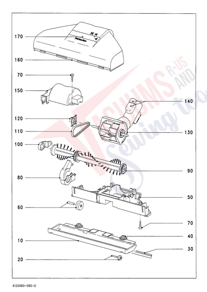 Miele SCAG1 exploded schematic diagram (page 11)