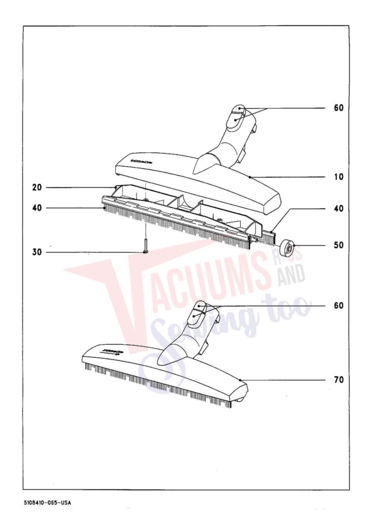 Miele S558 exploded schematic diagram (page 12)
