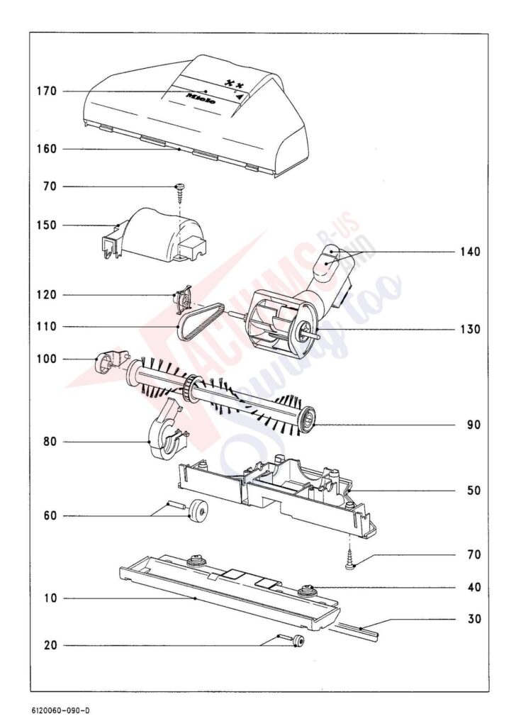 Miele SFRP3 exploded schematic diagram (page 12)