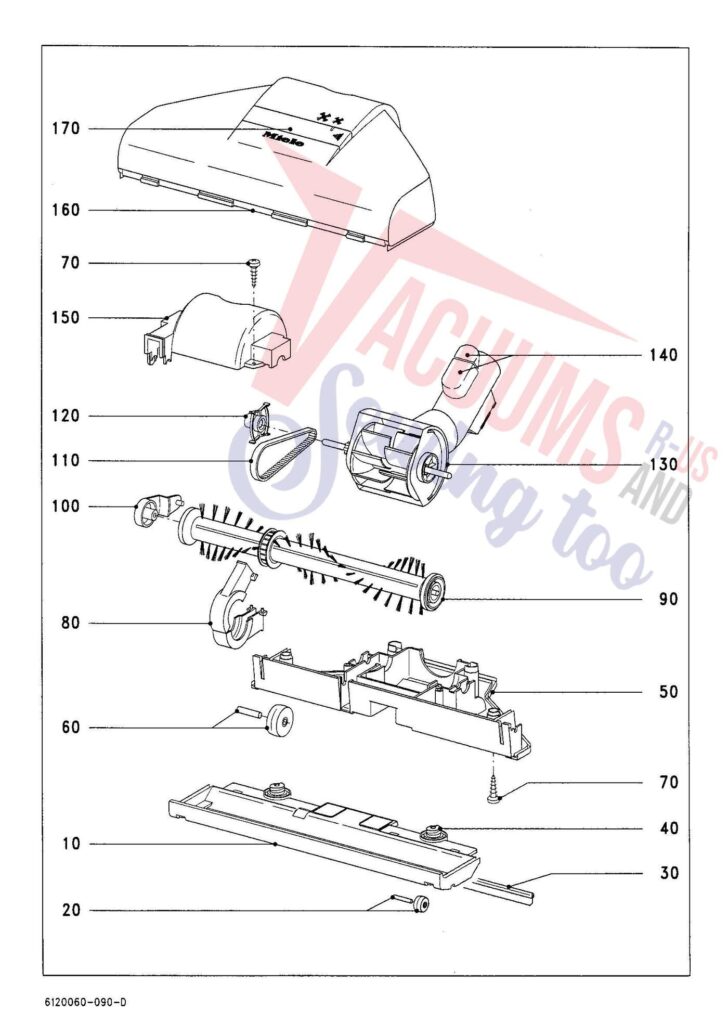 Miele SFCP3 exploded schematic diagram (page 12)