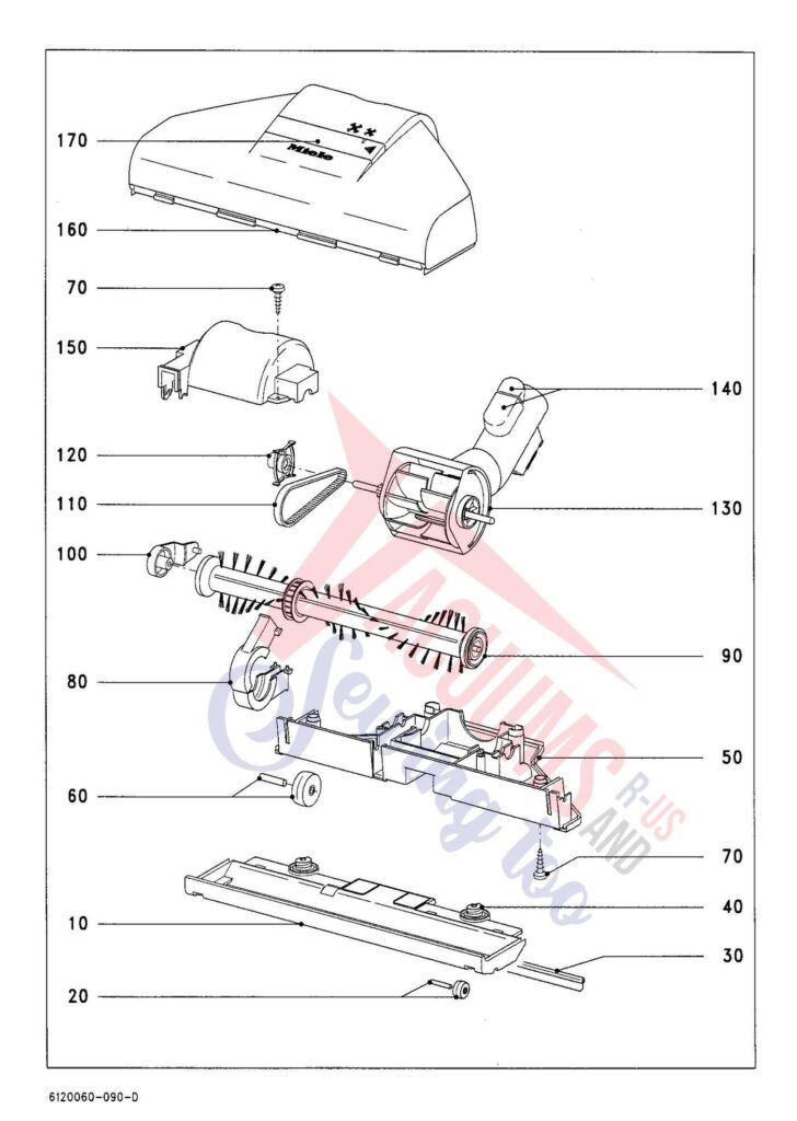 Miele SFAP3 exploded schematic diagram (page 12)