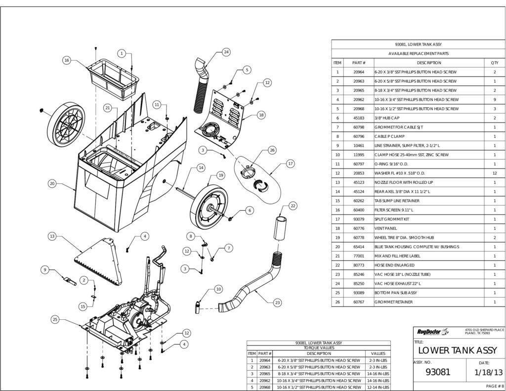 mighty pro exploded schematic diagram (page 3)