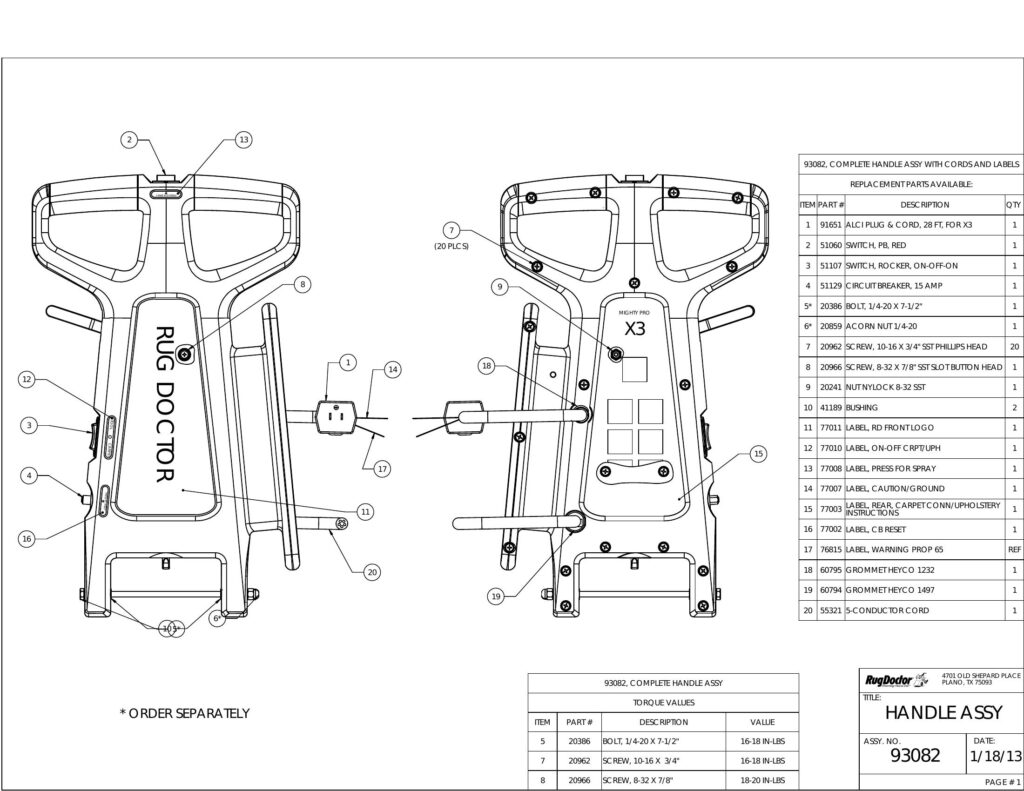 mighty pro exploded schematic diagram (page 4)