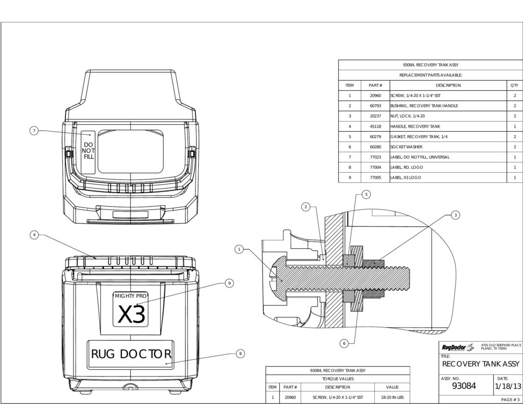 mighty pro exploded schematic diagram (page 5)