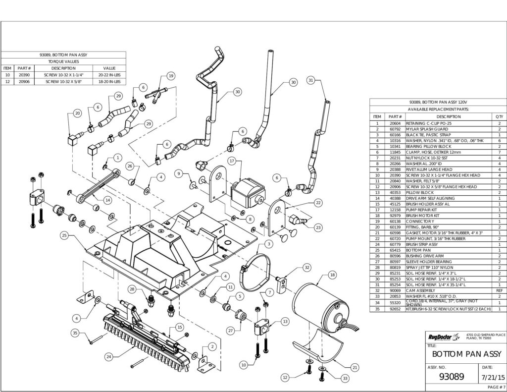 mighty pro exploded schematic diagram (page 7)
