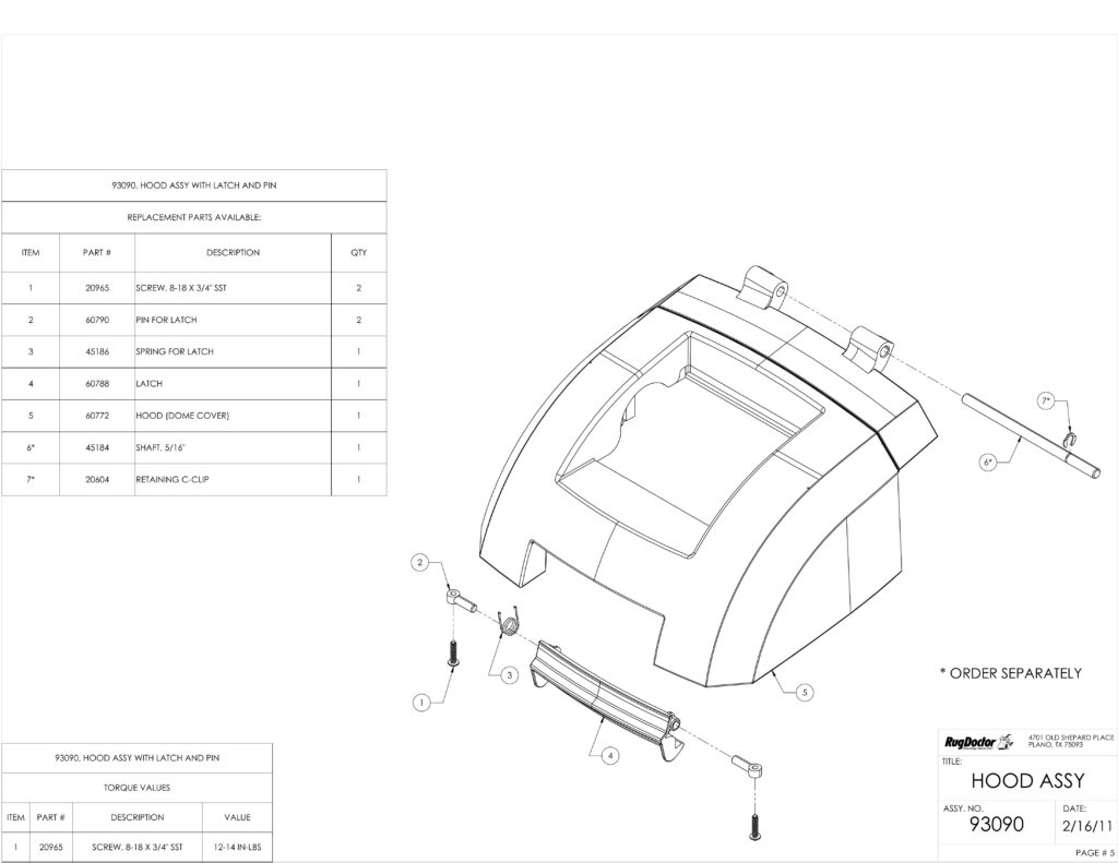 mighty pro exploded schematic diagram (page 8)