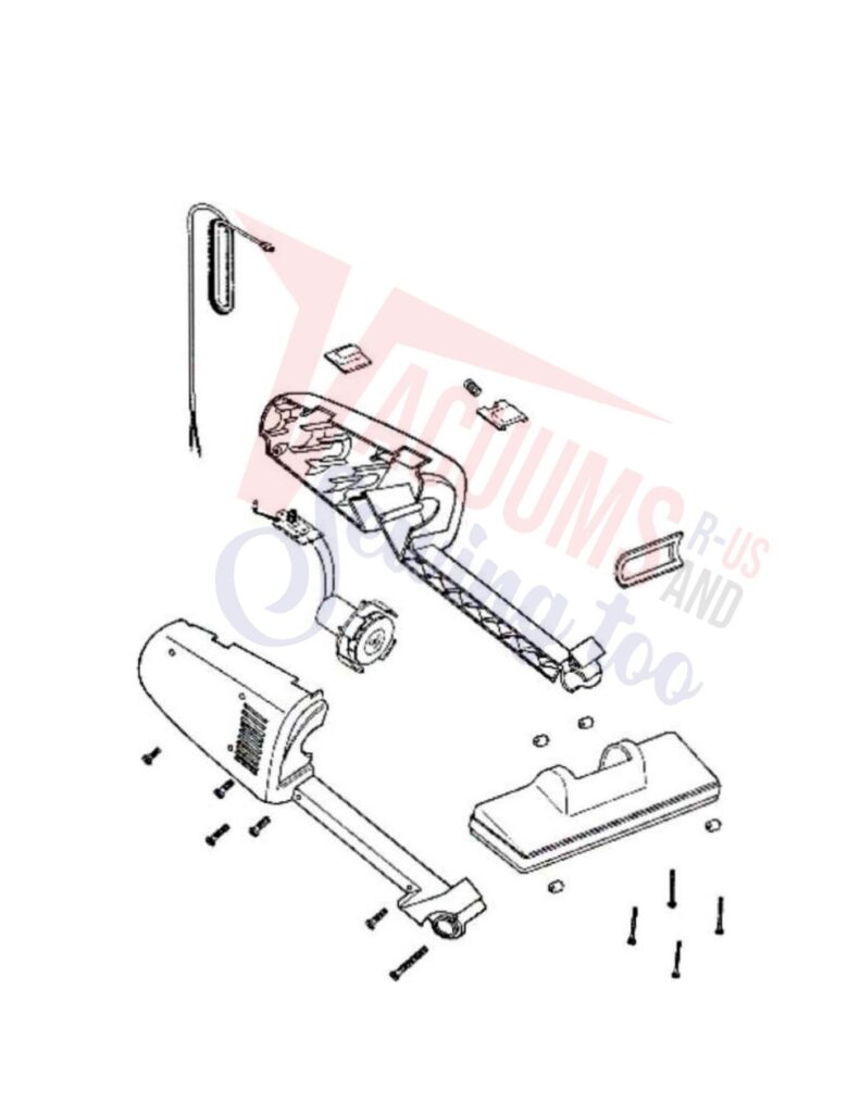 Eureka 161A exploded schematic diagram (page 1)