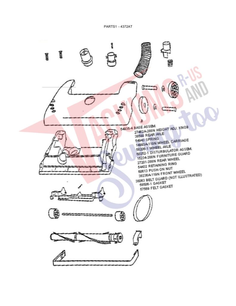 Eureka 4372AT exploded schematic diagram (page 2)