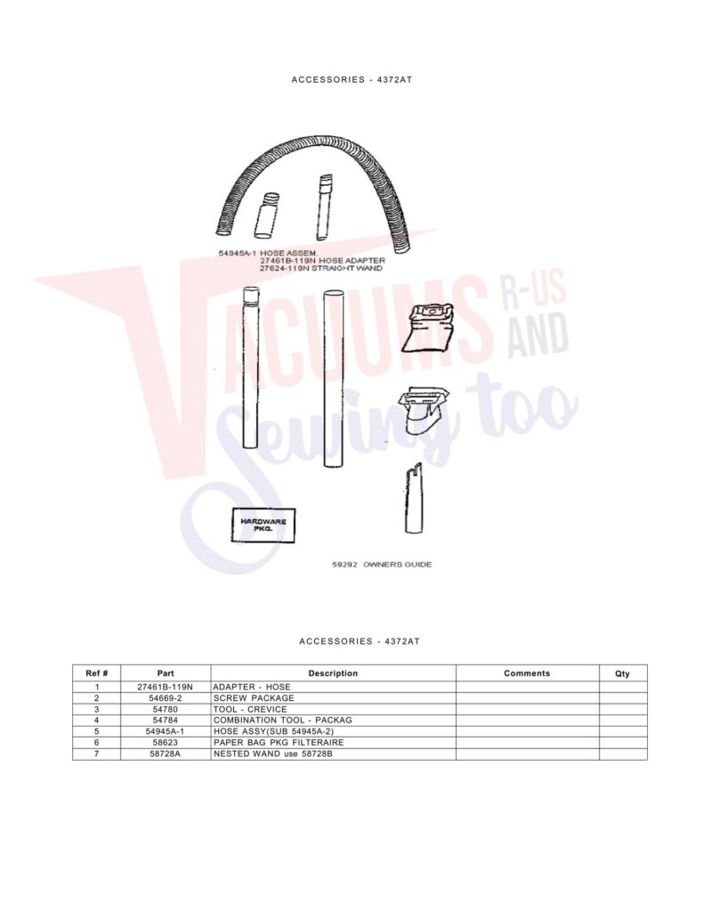 Eureka 4372AT exploded schematic diagram (page 3)