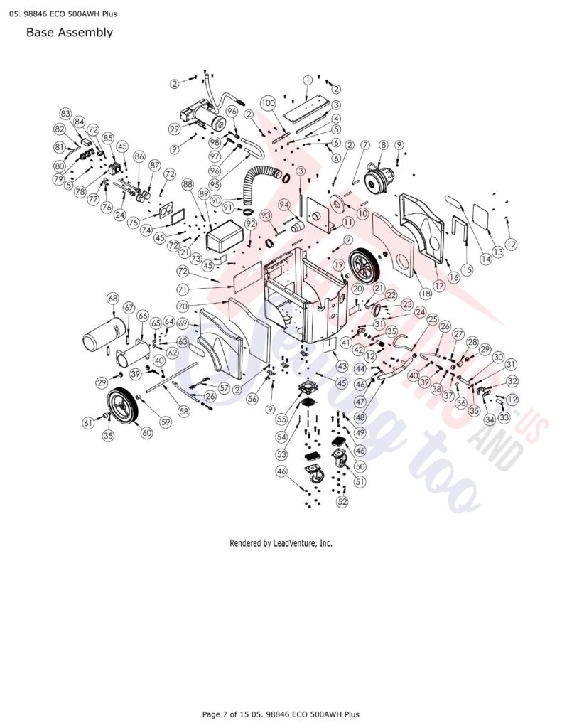 Tornado 98846 exploded schematic diagram (page 3)