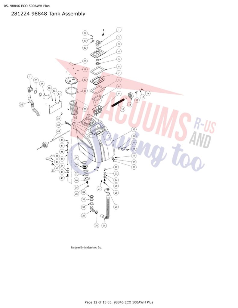 Tornado 98846 exploded schematic diagram (page 4)
