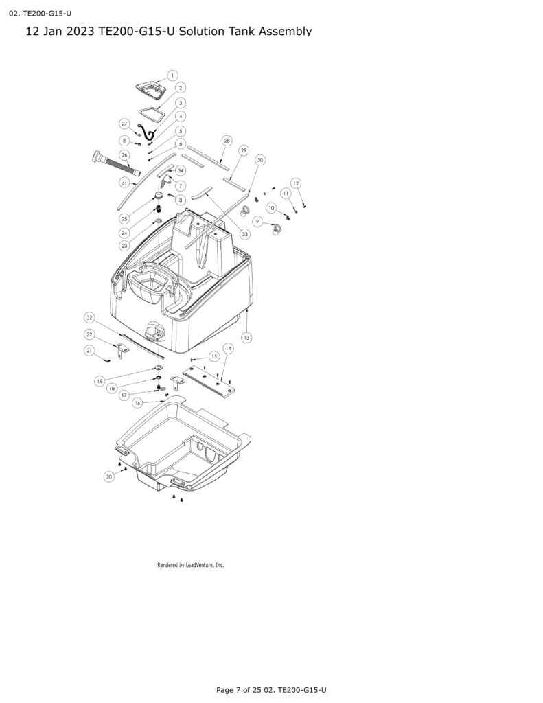 Tornado TE200-G15-u exploded schematic diagram (page 4)
