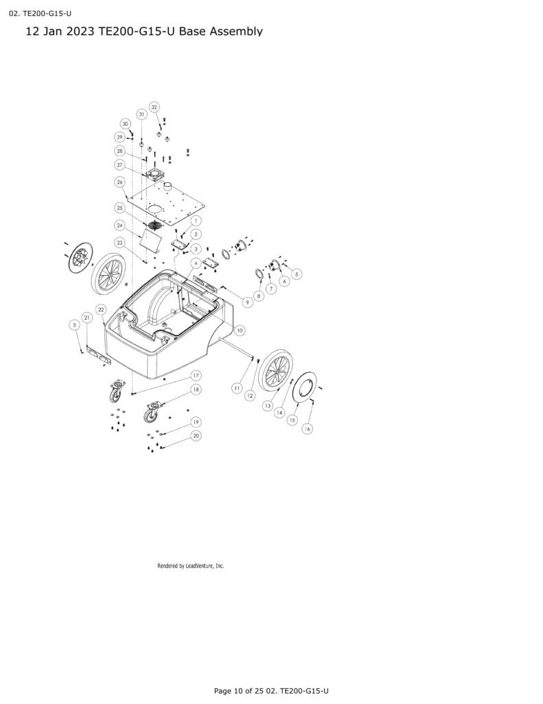 Tornado TE200-G15-u exploded schematic diagram (page 5)