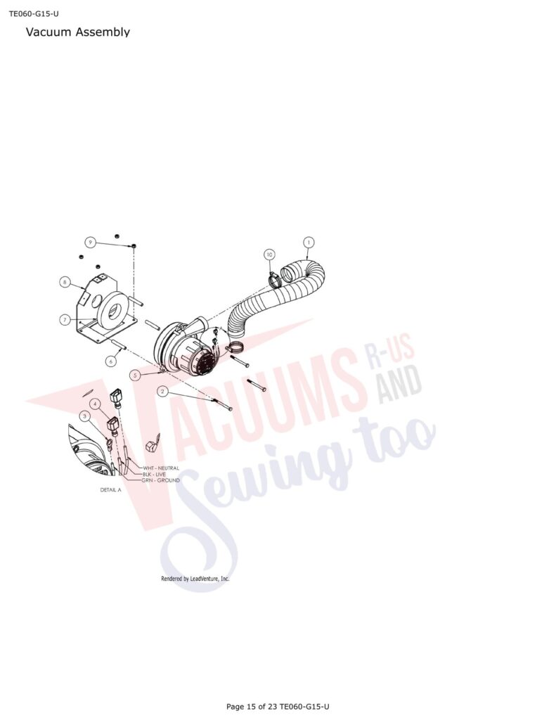 Tornado TE60-G15-U exploded schematic diagram (page 6)