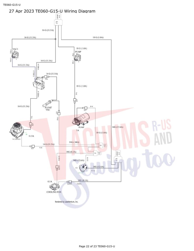 Tornado TE60-G15-U exploded schematic diagram (page 9)