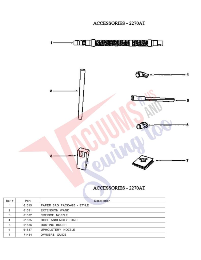 Eureka 2270AT exploded schematic diagram (page 3)