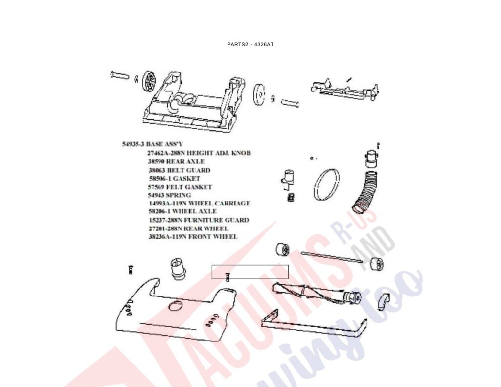 Eureka 4326AT exploded schematic diagram (page 2)