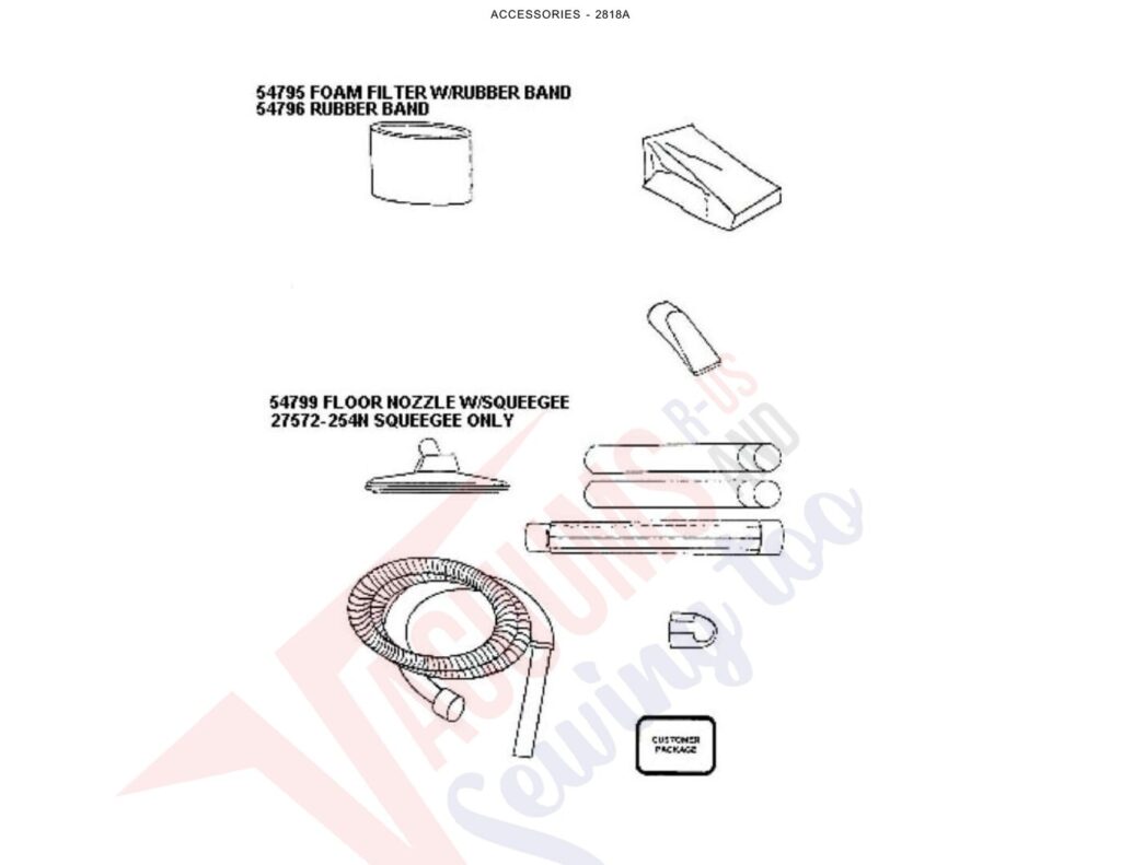 Eureka 2818A exploded schematic diagram (page 2)
