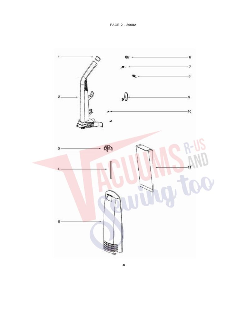 beam 2900A exploded schematic diagram (page 1)