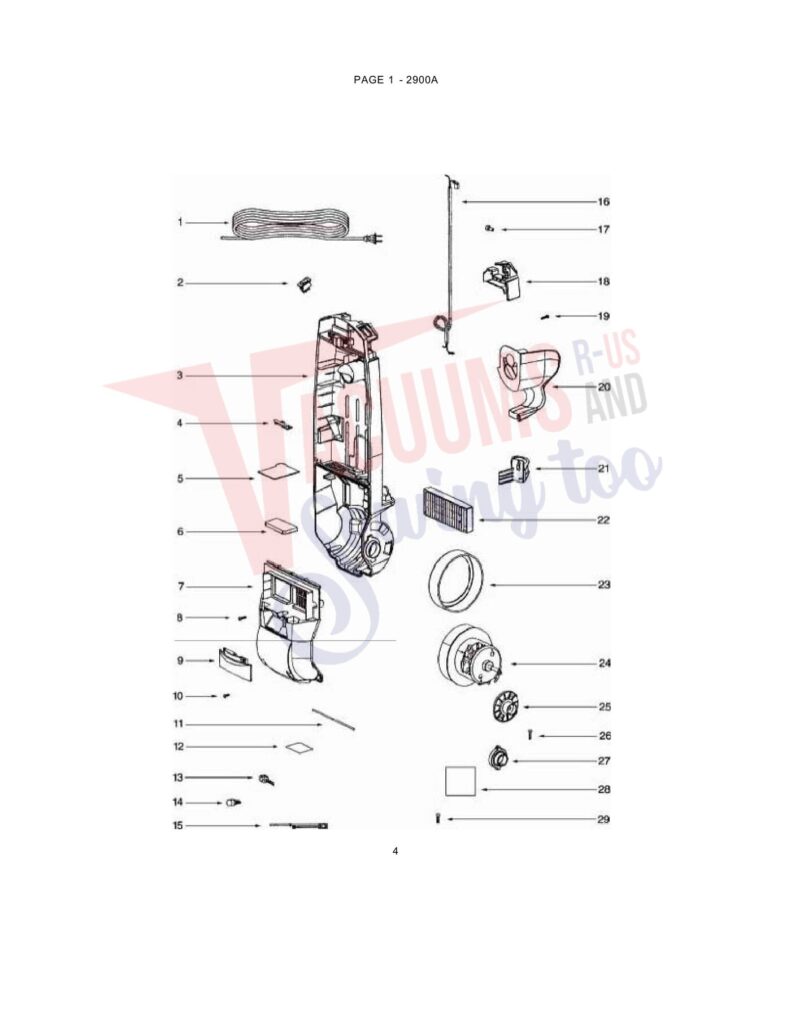 beam 2900A exploded schematic diagram (page 2)