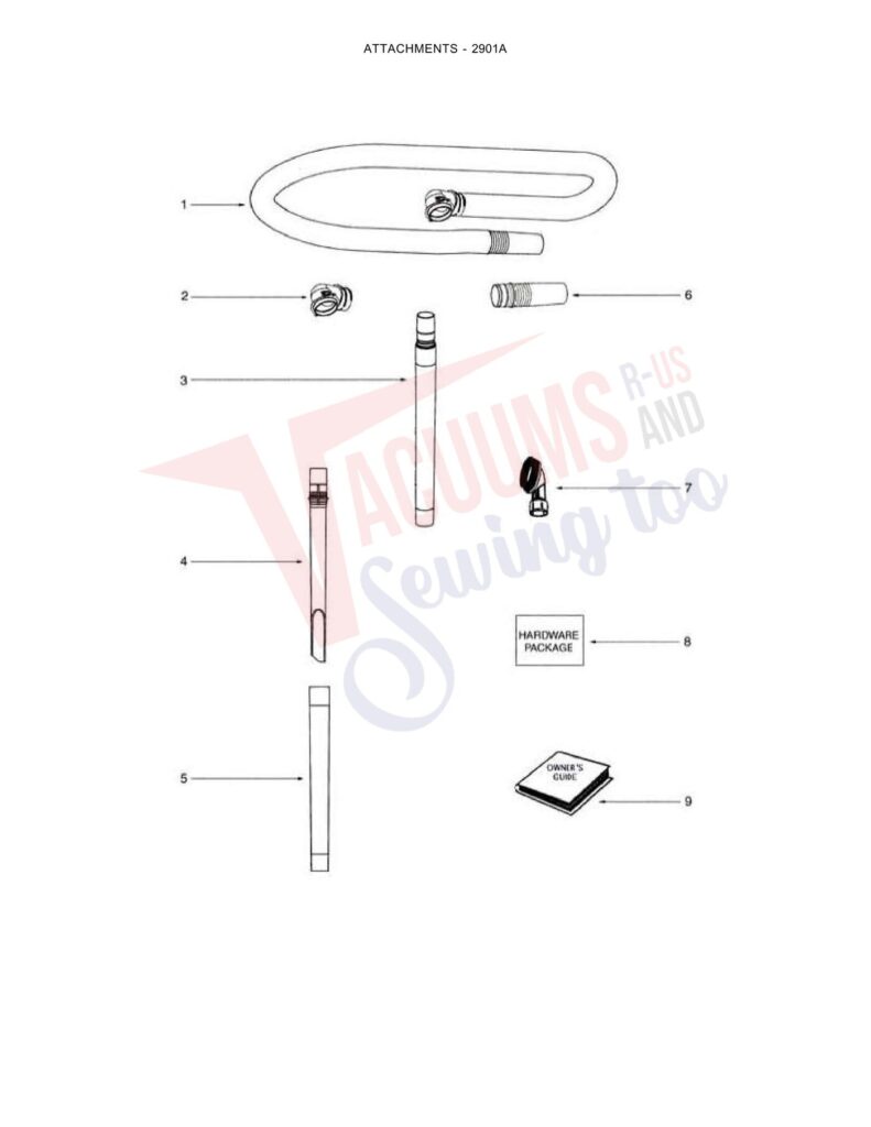 Eureka 2901A exploded schematic diagram (page 4)