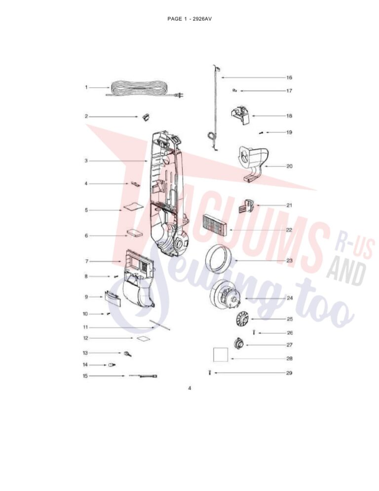 Eureka 2926AV schematic page 3 preview