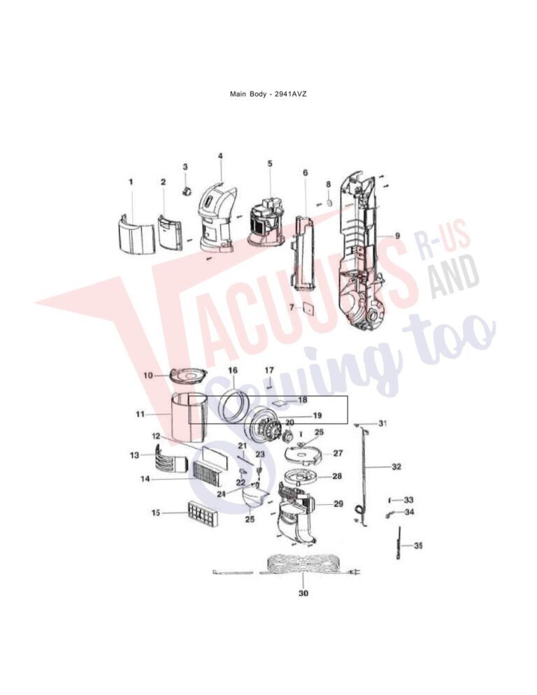 Eureka 2941AVZ schematic page 2 preview
