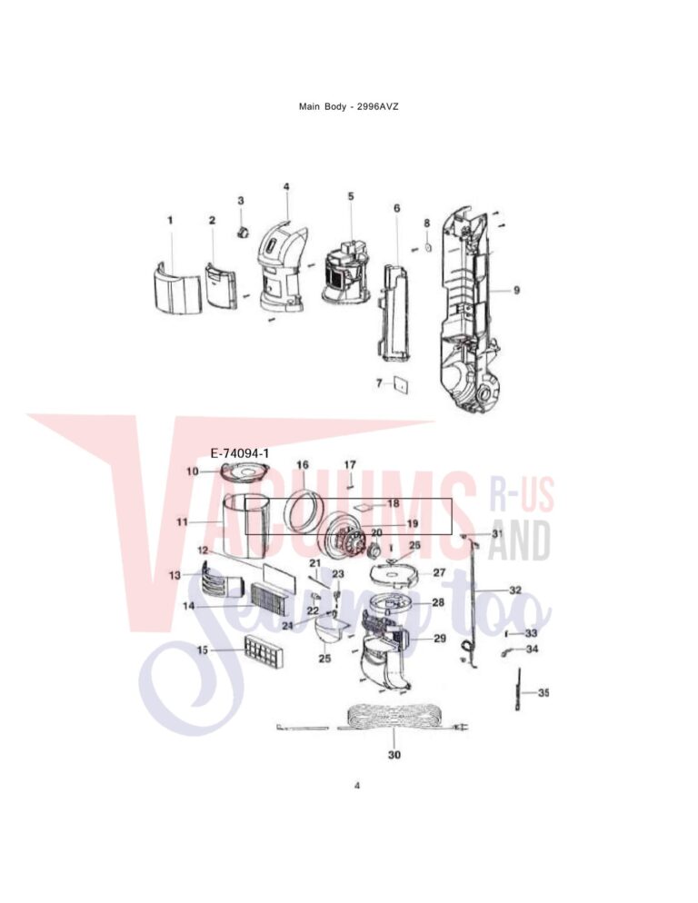 Eureka 2996AVZ schematic page 2 preview