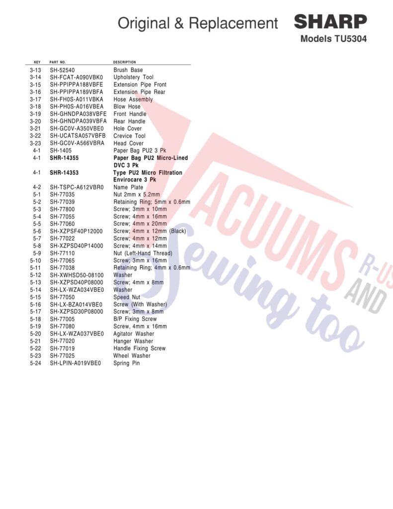 Sharp tu5304 exploded schematic diagram (page 2)