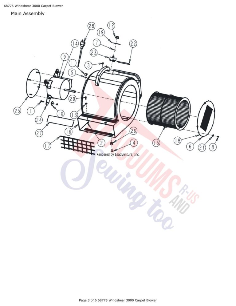 Tornado 68775 Windsheer 3000 schematic page 1 preview