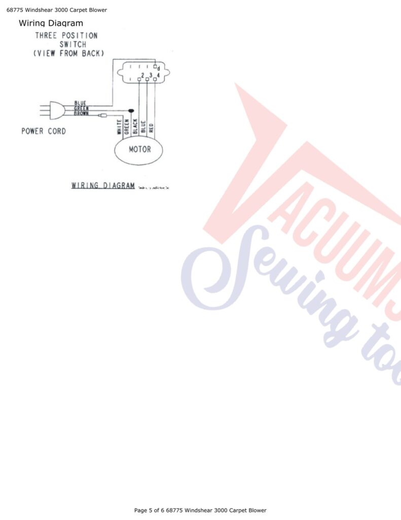 Tornado 68775 Windsheer 3000 exploded schematic diagram (page 2)