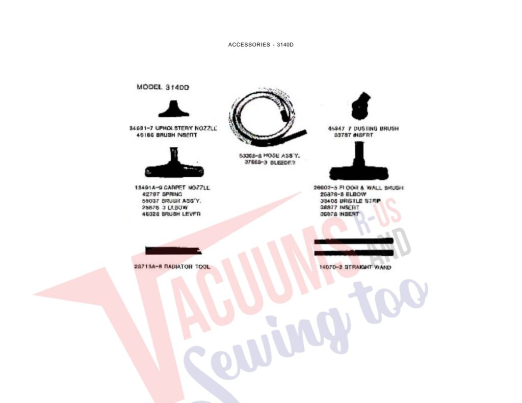 Eureka 3140D exploded schematic diagram (page 3)