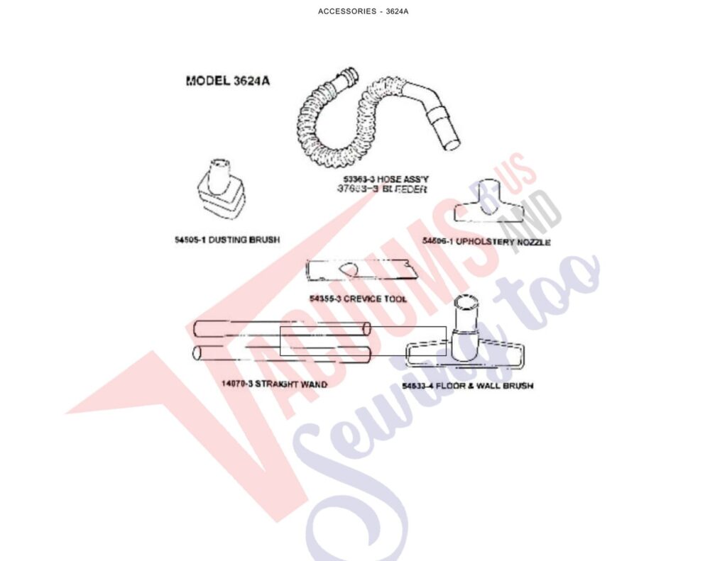 Eureka 3624A exploded schematic diagram (page 3)