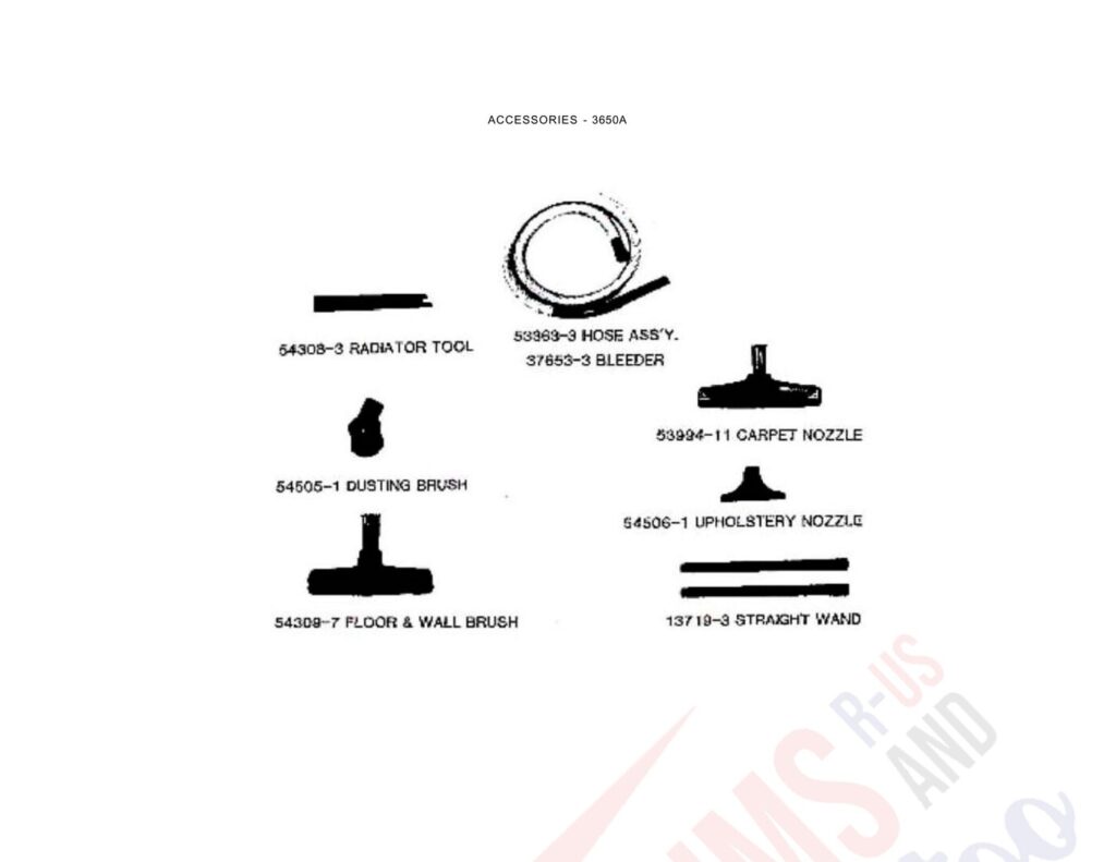Eureka 3650A exploded schematic diagram (page 3)