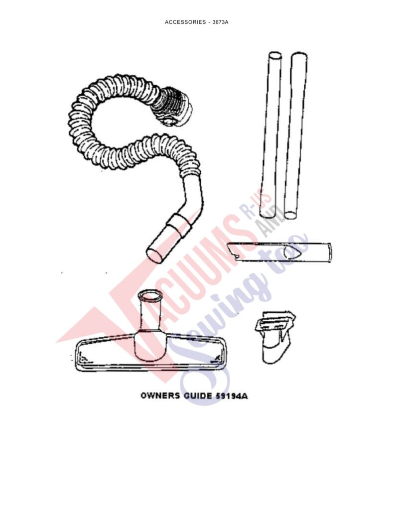 Eureka 3673A exploded schematic diagram (page 3)