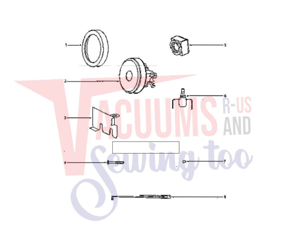 Eureka 3684A exploded schematic diagram (page 2)