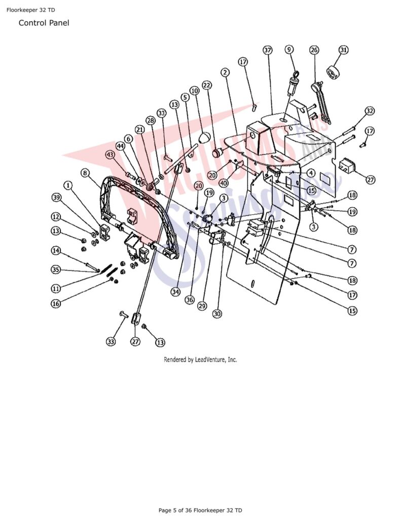 Tornado 32 td exploded schematic diagram (page 7)