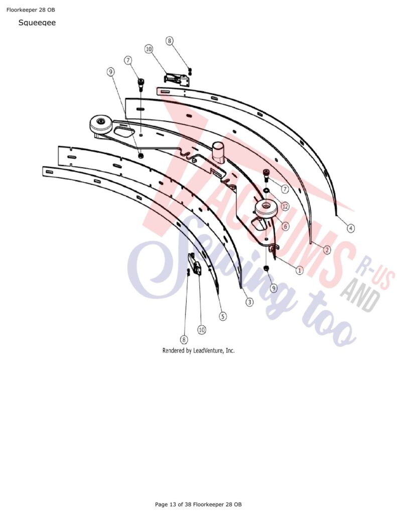 Tornado floorkeper 28 exploded schematic diagram (page 11)